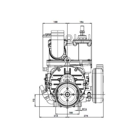 Pompa próżniowa z napędem hydraulicznym 13520 l/min z automatycznym smarowaniem i balastem B.P.