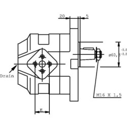 Silnik zębaty KM 30.51 RO-84E4-LED/ED