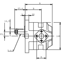 Silnik zębaty KM 30.51 RO-84E4-LED/ED