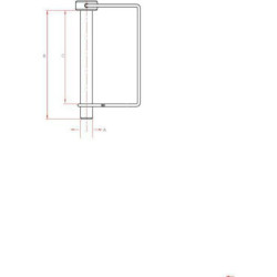 Zawleczka składana na rurę czworokątną 4.5x38mm