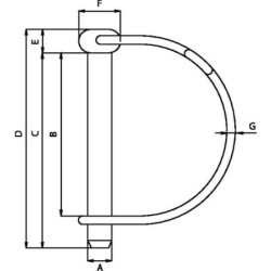 Zawleczka rurkowa, 12x67 mm