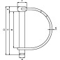 Zawleczka rurkowa, 8 x 60 mm