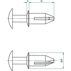 Kołek wbijany 8mm