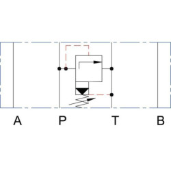 Zawór ograniczający ciśnienie NG10 P na T