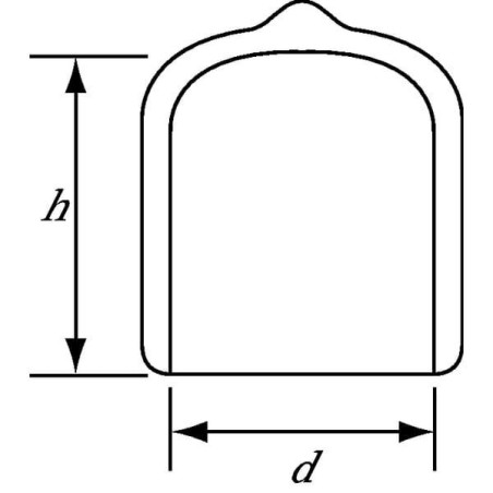 Flexicap 38,1 mm PCV czarny