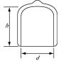 Flexicap 38,1 mm PCV czarny