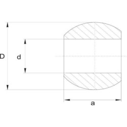 Kula dźwigni dolnej kat.1/1 Ø22,4/44x35mm Kramp