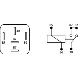 Miniprzekaźnik, 12 V, 30 A