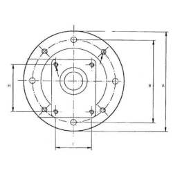 Wspornik pompy 100/112B14-GR1