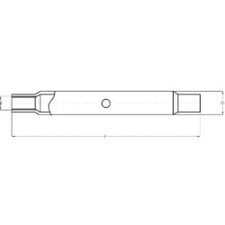 Rura łącznika górnego, M24 x 2,5 mm, CBM