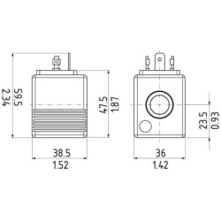 Cewka 24V M19P 22 W