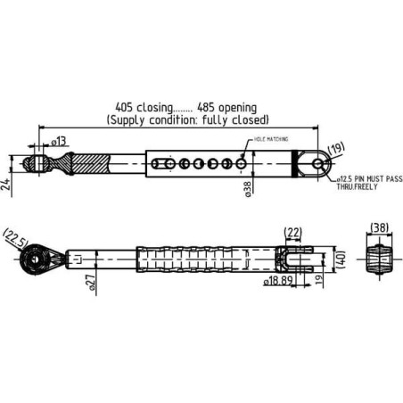 Stabilizator 405-485 mm