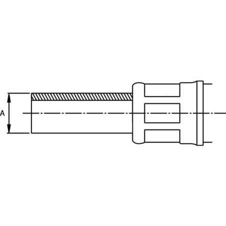 Końcówka wtłaczana prosta typ LT DIN 2352, 8 mm