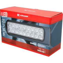 Lampa robocza LED, prostokątna, 54W 3960 lm 10/30V światło rozproszone 18 LED Kramp