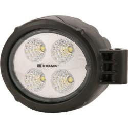 Lampa robocza LED, okrągła, 18W 1500 lm 10/30V światło rozproszone z wtyczką Deutsch, 4 LED Kramp