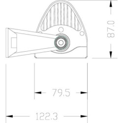 Lampa robocza łukowa LED, 180W, 15300lm, prostokątna, 12/24V, z wtyczką Deutsch, Combo, 60 LED Kramp