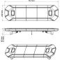 Belka ostrzegawcza LED, 100W 12/24V pomarańczowa, przykręcana 762 mm Kramp