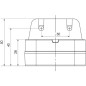 Lampa obrysowa LED, kwadratowa, 12/24V z przewodem i uchwytem Kramp