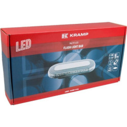 Belka świecąca LED, 126W 12/24V pomarańczowa przykręcana 42 LED Kramp