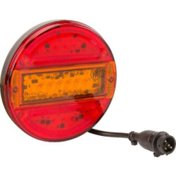 Lampa tylna zespolona LED, okrągła, Ø 140 mm 12/24V 5-pinowa Kramp