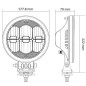 Lampa przednia LED, okrągła do jazdy dziennej 177mm