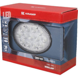 Lampa robocza LED, owalna, 39W 3510 lm 10/30V światło rozproszone 13 LED Kramp