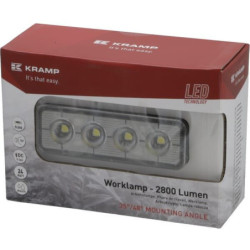 Lampa robocza LED, prostokątna 24W 2800lm 9/36V światło rozproszone Kramp