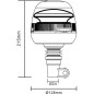 Lampa błyskowa LED, 24W 12/24V na uchwyt, elastyczna Kramp