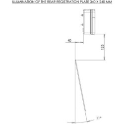 Lampa tylna zespolona LED, kwadratowa, 12/24V Kramp