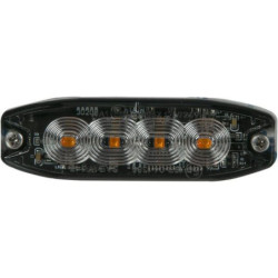 Lampa ostrzegawcza, bursztynowa 4 LED