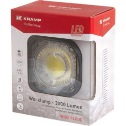 Lampa robocza LED, kwadratowa 25W 3000lm światło rozproszone Kramp