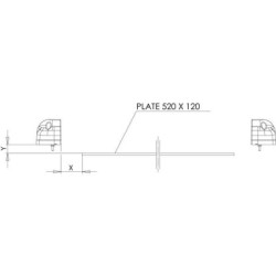 Lampa oświetlenia tablicy rejestracyjnej LED, czarna 12/24V Kramp