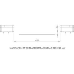 Lampa tylna zespolona LED, kwadratowa, 12/24V 5-pinowa Kramp