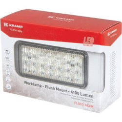 Lampa robocza LED, prostokątna 54W 4100lm 10/30V światło rozproszone 18 LED Kramp