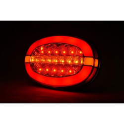 Lampa tylna zespolona LED, lewa/prawa, owalna 12/24V Kramp