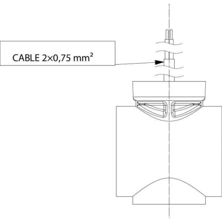 Lampa obrysowa przednio-tylna i pozycyjna boczna LED, 12/24V z przewodem 5m