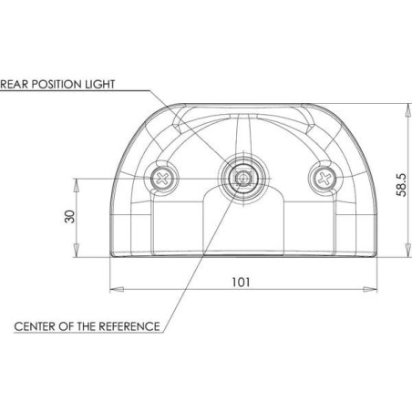 Lampa oświetlenia tablicy rejestracyjnej LED, czerwona 12/24V Kramp