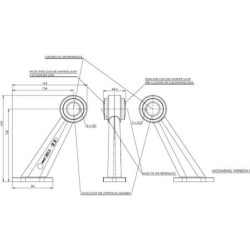 Lampa obrysowa LED, prawa, 12/24V Kramp