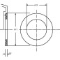 Pierścień centrujący Ø 36.5x71.9x2 mm DIN 125a MP Filtri