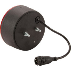 Lampa tylna zespolona LED, okrągła 12V Ø 142 mm 5-pin Kramp