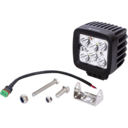 Lampa robocza LED, kwadratowa, 42W 3780 lm 10/30V światło skupione 6 LED Kramp