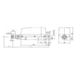 Siłownik elektryczny 12V-S s=300