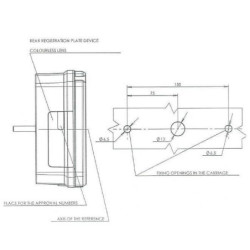 Lampa tylna zespolona prostokątna 5-pinowa prawa halogen 12V lub 24V gopart