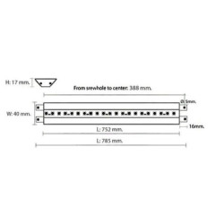 Listwa LED narożna 75 cm 12V