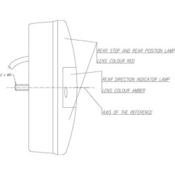 Lampa tylna zespolona LED, okrągła, Ø 142 mm 12/24V Kramp