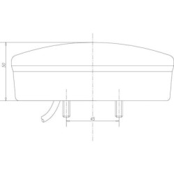 Lampa tylna zespolona LED, okrągła, Ø 142 mm 12/24V Kramp