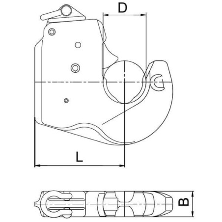 Hak sprzęgający CBM, cat 4