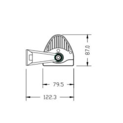 Lampa robocza łukowa LED, 300W, 25500lm, prostokątna, 12/24V, z wtyczką Deutsch, Combo, 100 LED Kramp