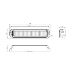 Lampa ostrzegawcza LED, 18W 12/24V pomarańczowa przykręcana 6 LED Kramp