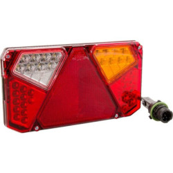 Lampa tylna zespolona LED, prawa, prostokątna, 12/24V 7-pinowa Kramp